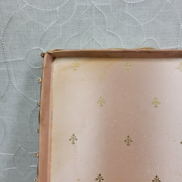 Vintage Shell Jewelry Box Satin Lined Handmade Coastal Trinket Organizer 12.5” - Picture 5 of 16